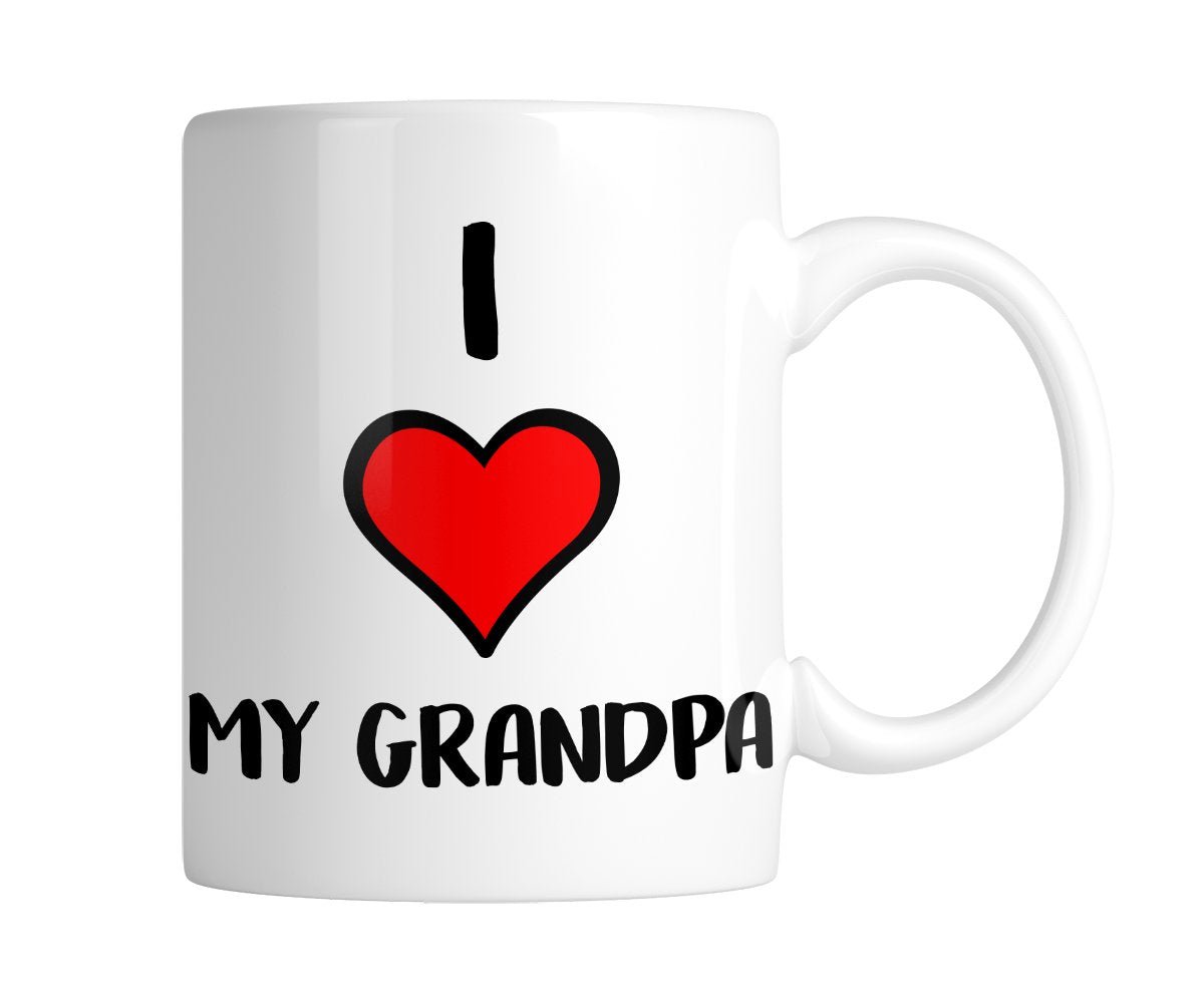 038988ff.jpg White mug with “I ❤ My Grandpa” with a big red heart, handle on the right