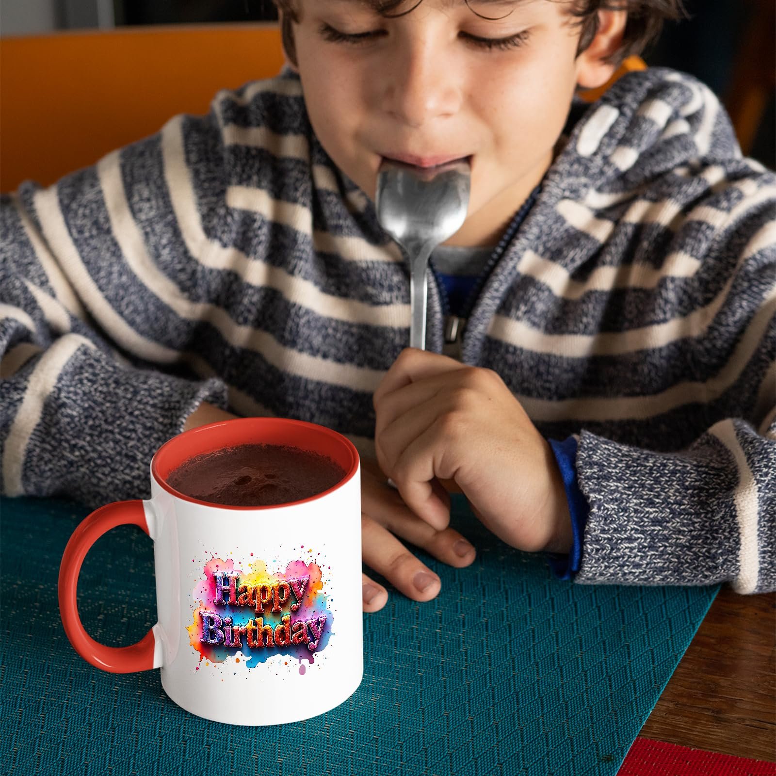 1ee6724f.jpg Happy Birthday Colour Handle Mug – product photo 8