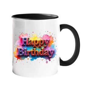 Happy Birthday Colour Handle Mug – main product photo