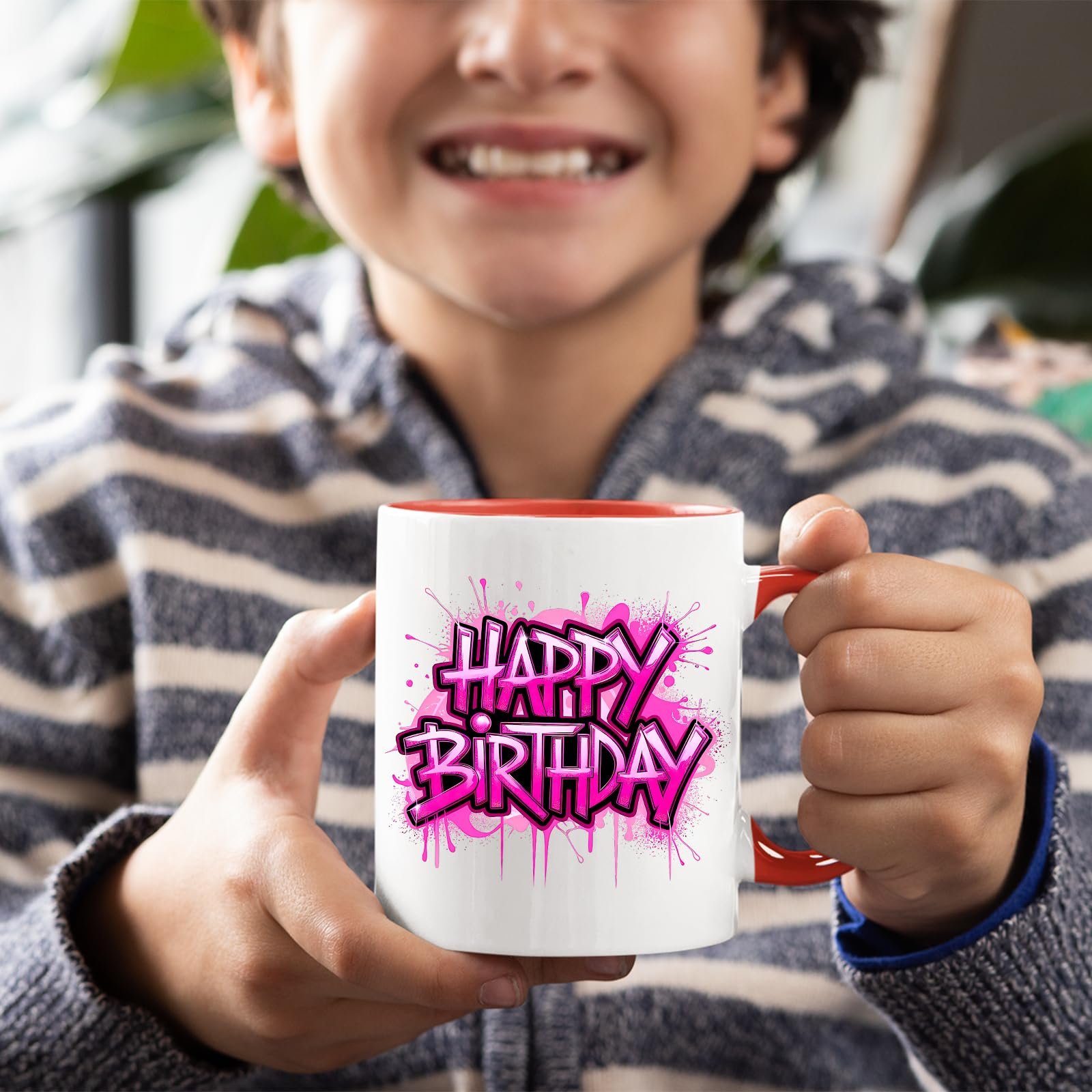 3c13a31f.jpg Happy Birthday Colour Handle Mug – product photo 5