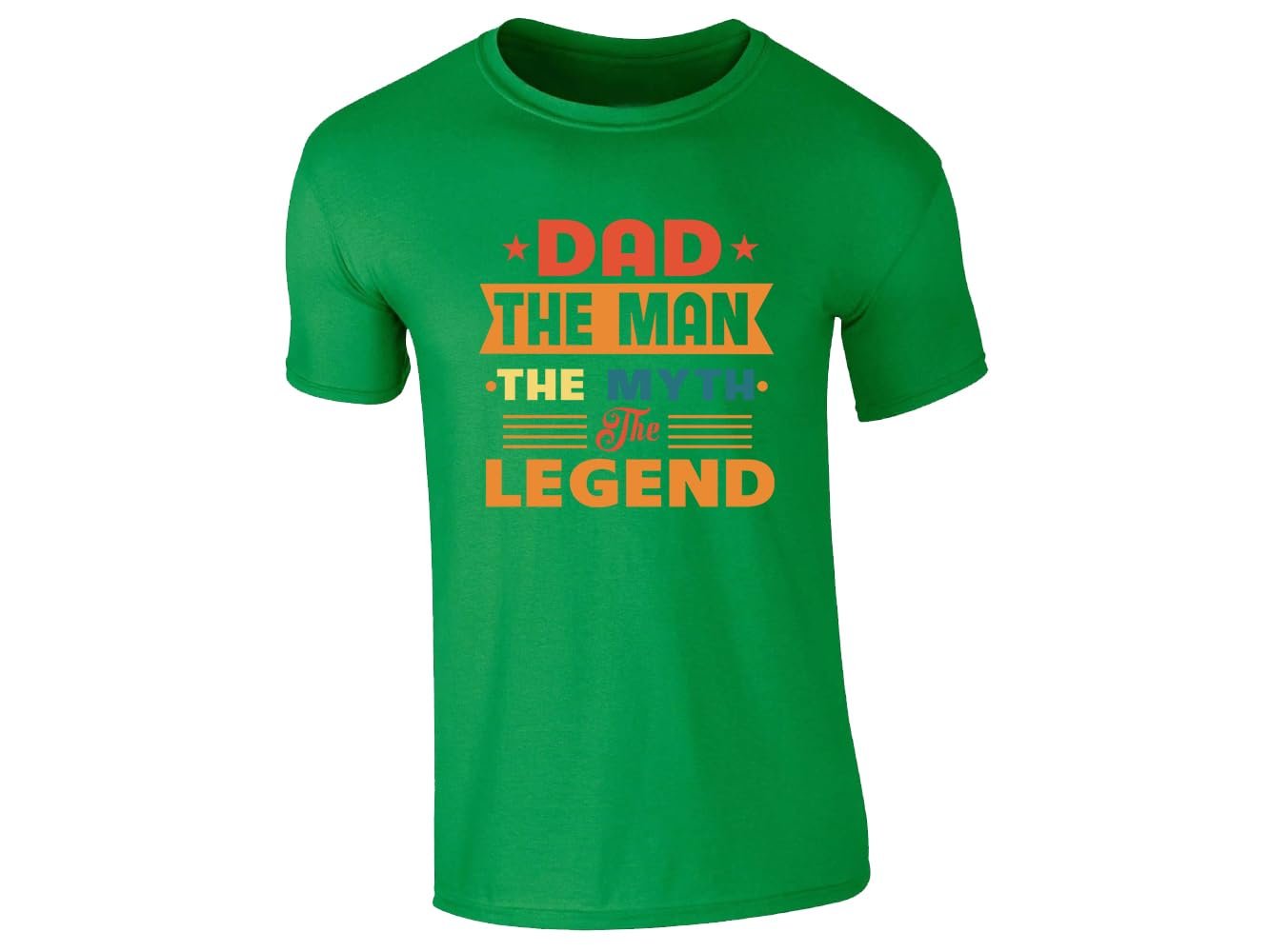51afymxxdhl.jpg Irish Green men's T-shirt with “Dad – the man, the myth, the legend” retro design