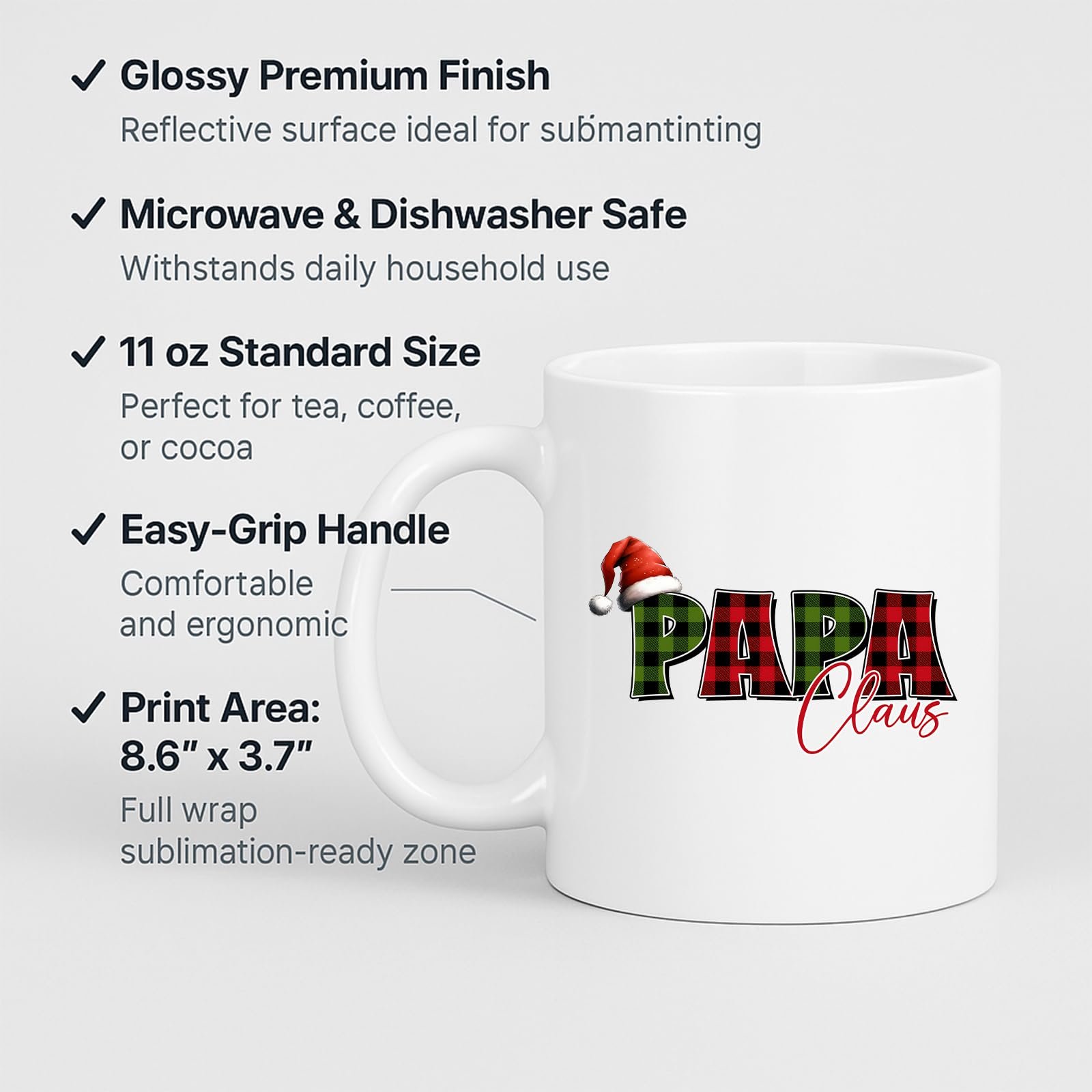 61fv vozl9l.jpg Papa Claus Mug – product photo 2