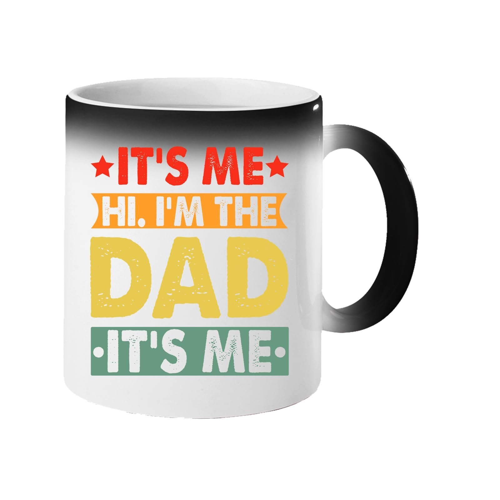 61rw2y4ux0l.jpg Colour changing mug revealing “It’s me, hi, I’m the dad, it’s me” in retro coloured banners