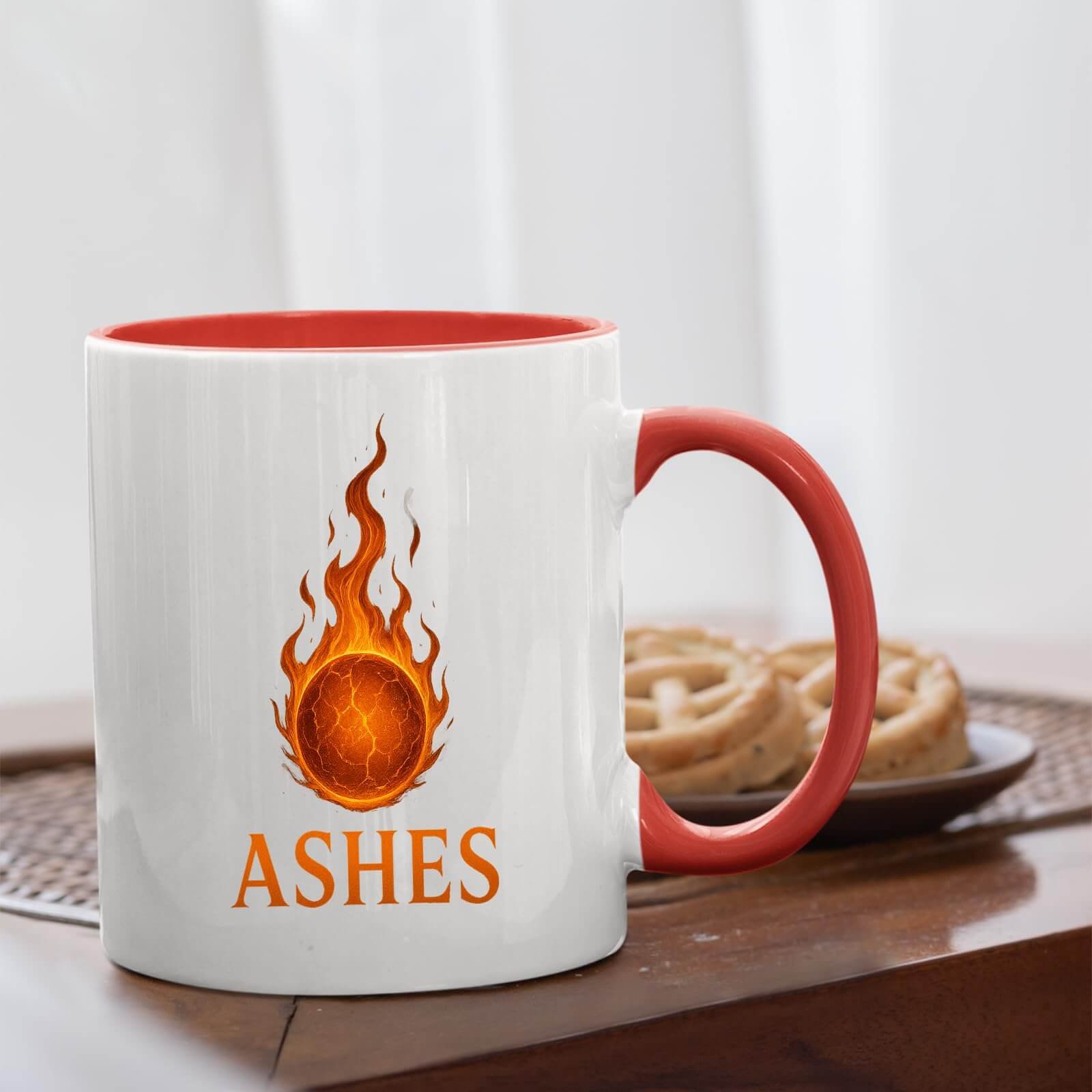 61x0vdk0z6l.jpg Ashes Flaming Cricket Ball Colour Handle Mug – product photo 5