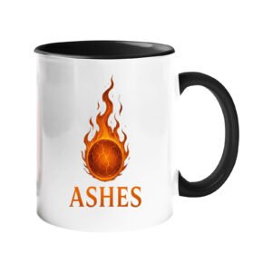 Ashes Flaming Cricket Ball Colour Handle Mug – main product photo