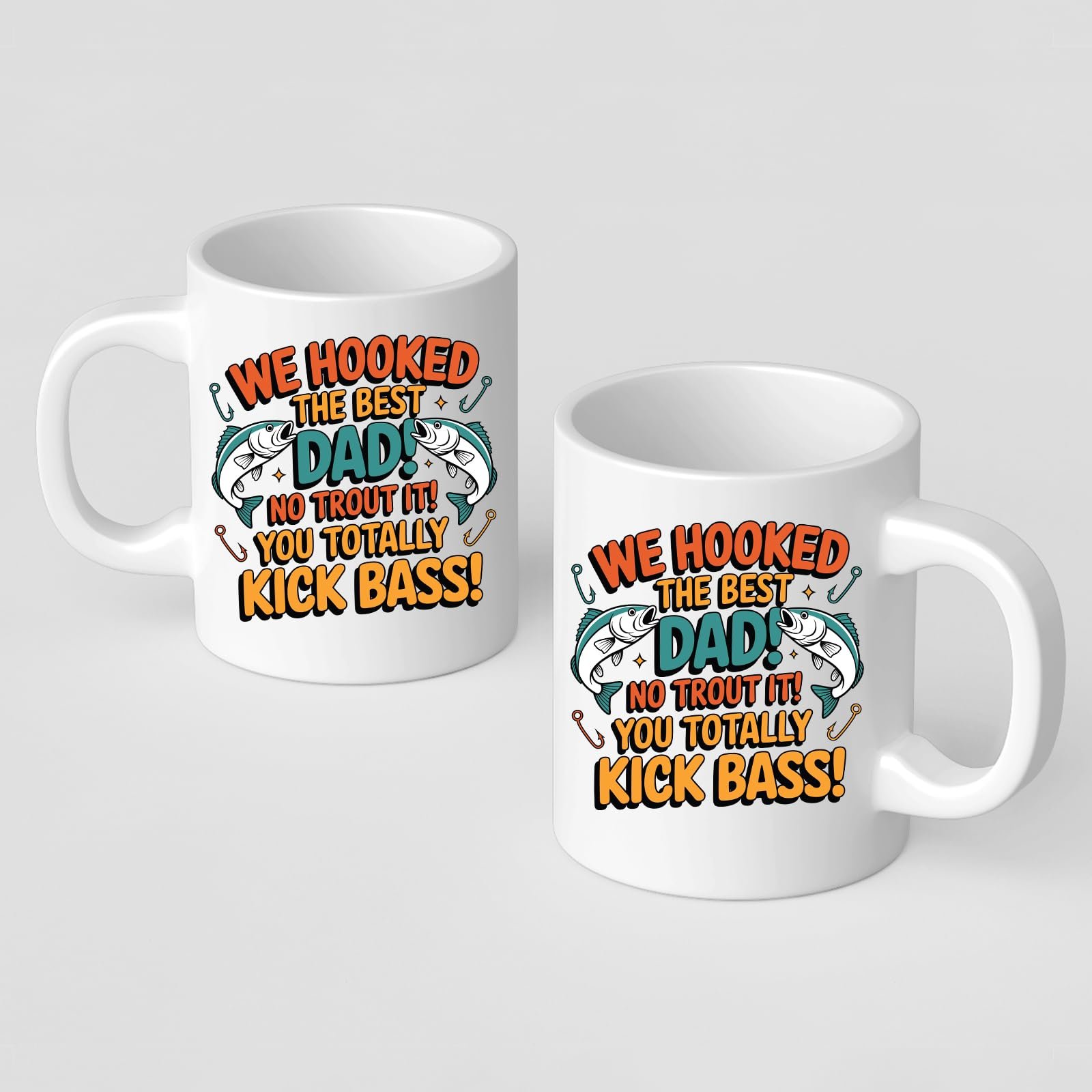71 zipgnnhl.jpg Front and back of the We Hooked the Best Dad mug
