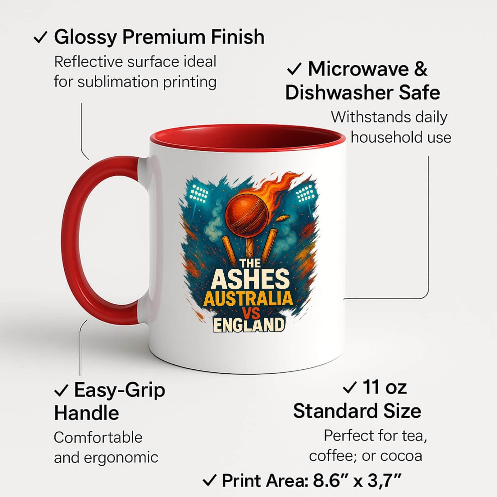 71dqbke1zml.jpg The Ashes Australia v England Colour Handle Mug – product photo 7