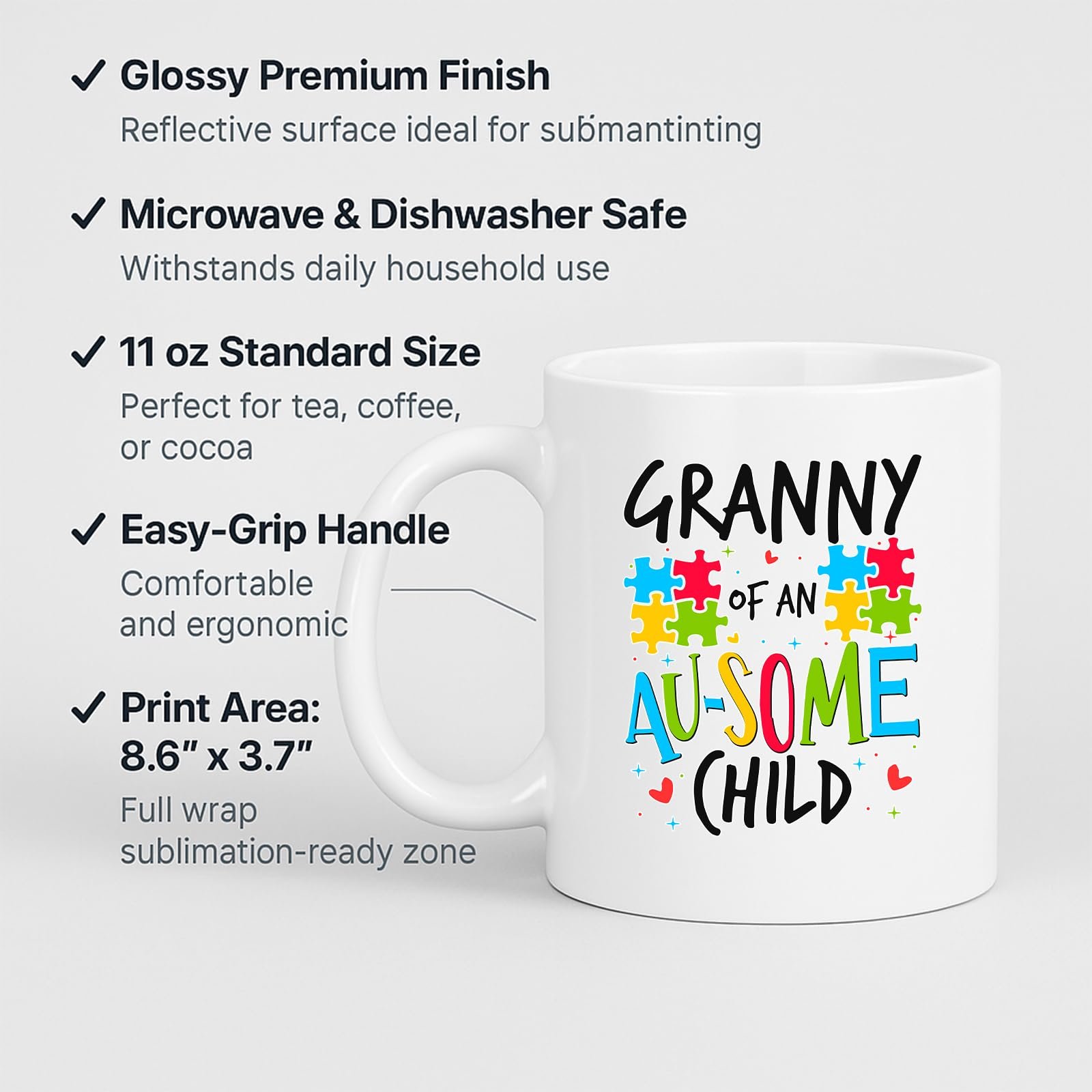 71escknwhdl.jpg Granny of an Au-Some Child Mug – product photo 2