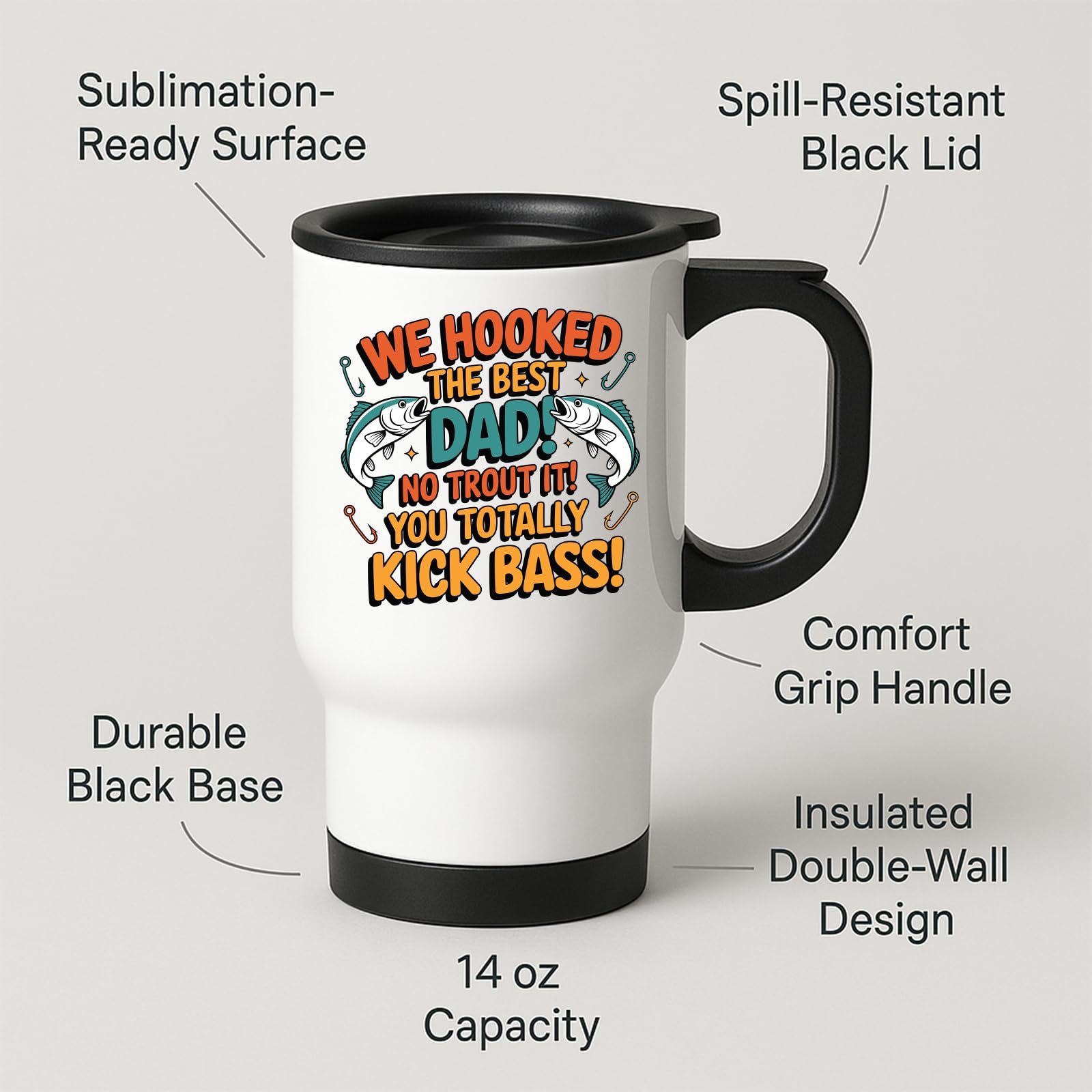 71fz0bqishl.jpg We Hooked the Best Dad Travel Mug – product photo 2