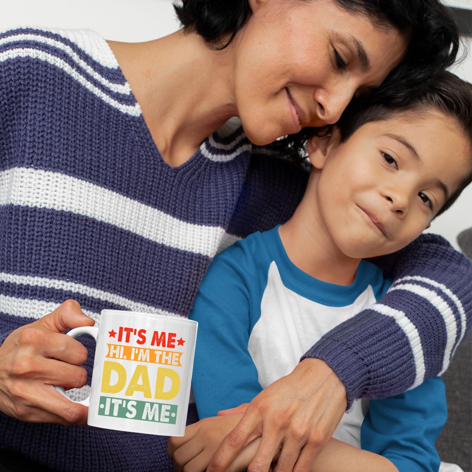 71fny5kx2tl.jpg Mum and son with the It’s Me Hi I’m the Dad mug