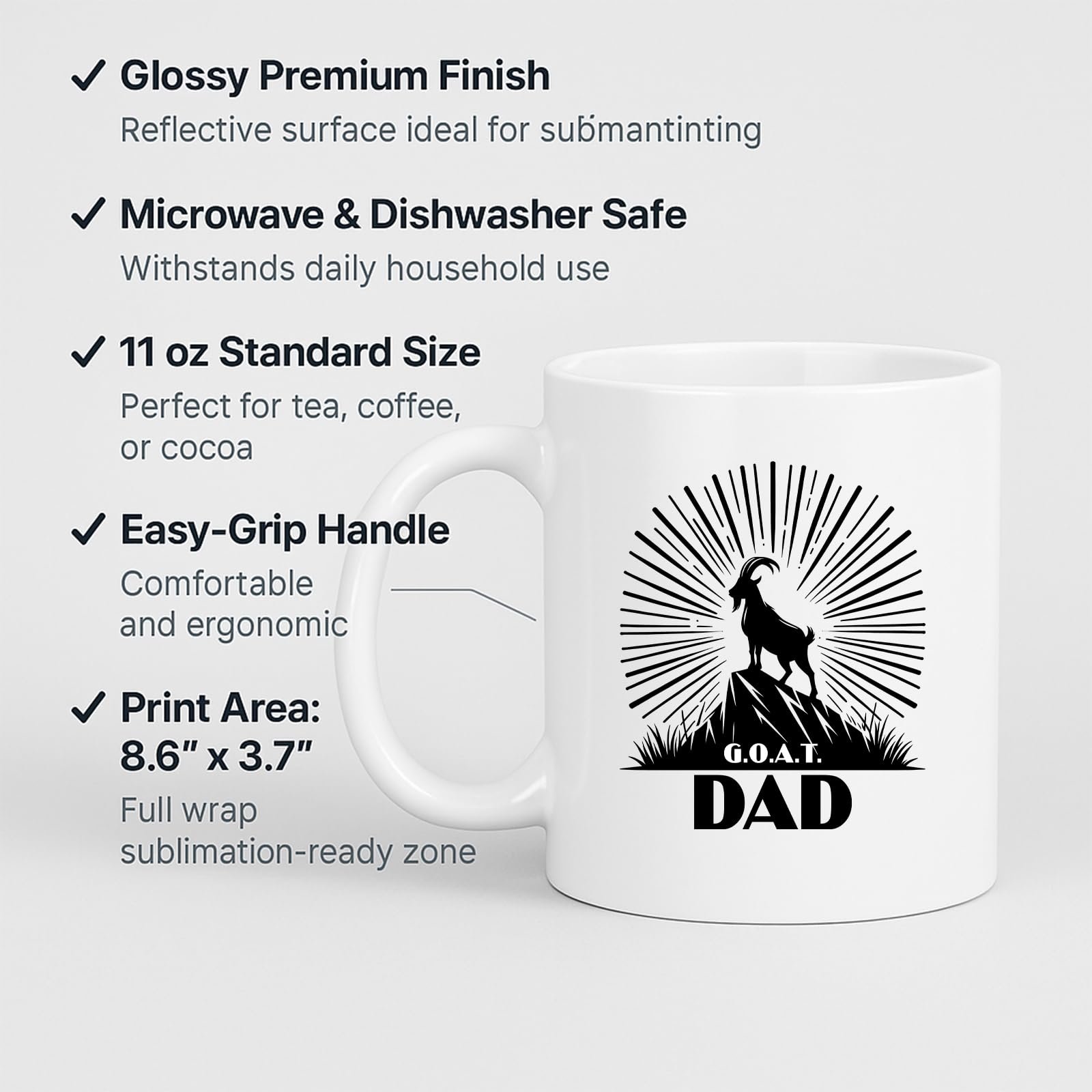 71mcdvwrpyl.jpg GOAT Dad Mountain Goat Mug – product photo 2