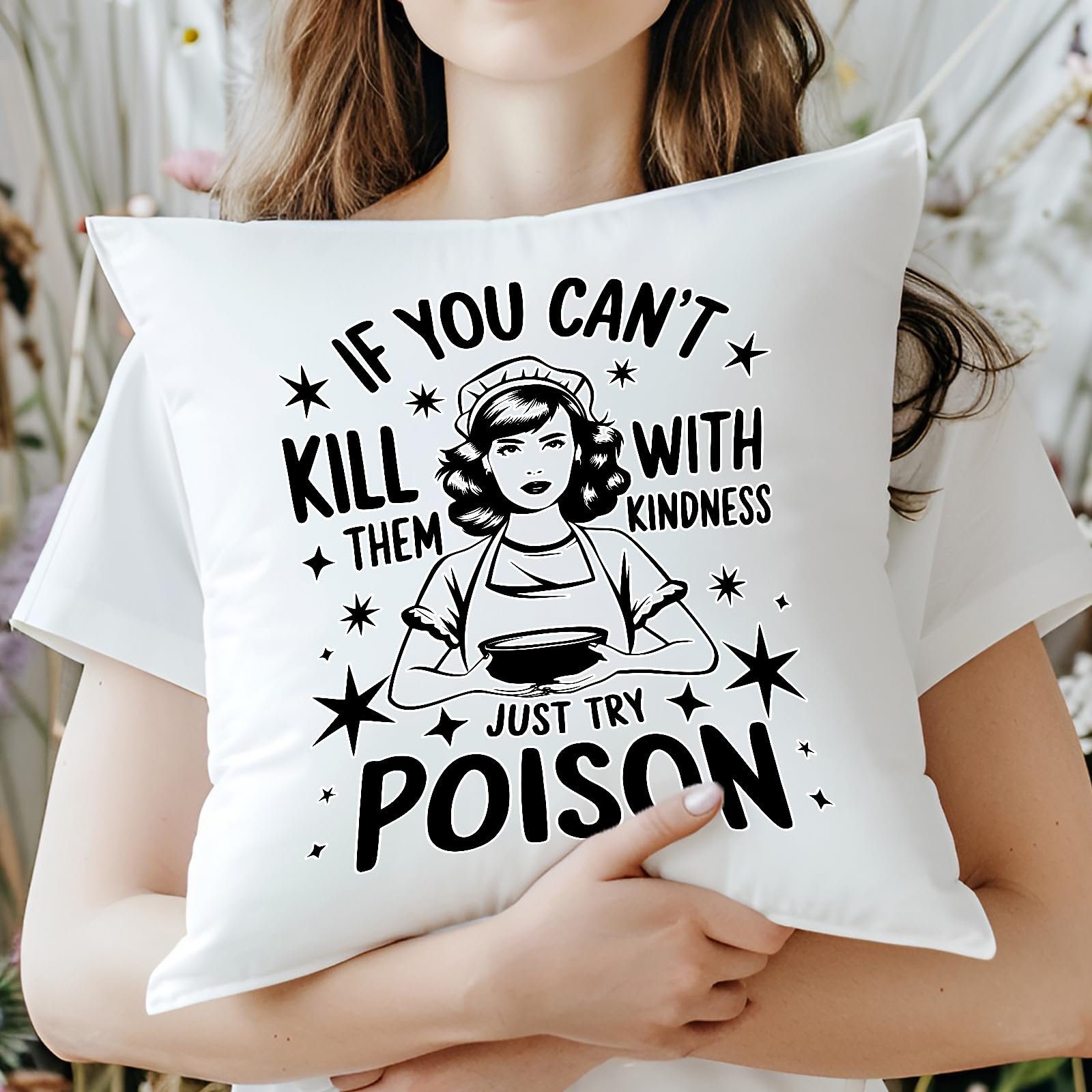 71pnj tzinl.jpg Woman hugging the Just Try Poison cushion