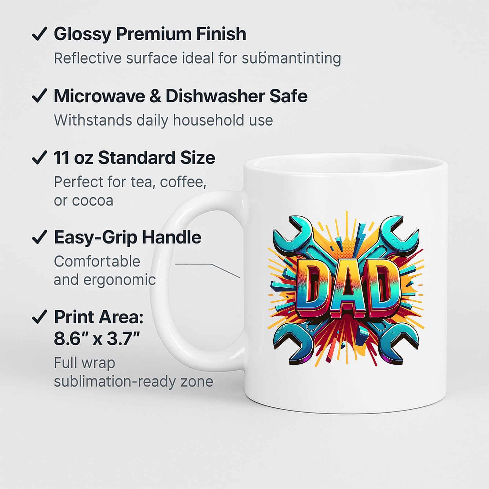 71qy92 wntl.jpg DAD Spanners Mug – product photo 2