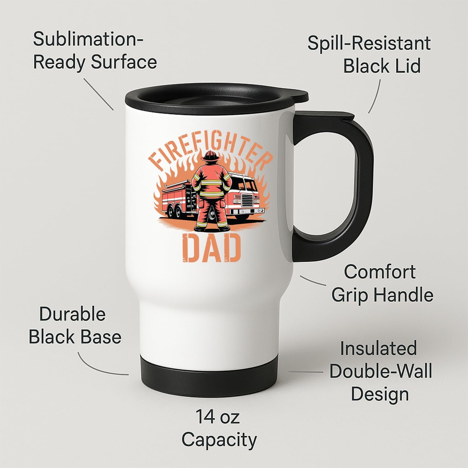 71vwsi9wb2l.jpg Firefighter Dad Travel Mug – product photo 2
