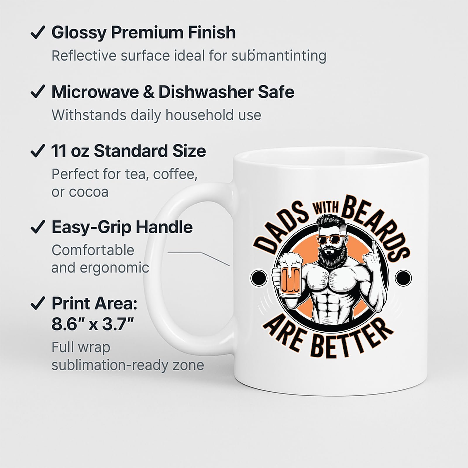 71zqrjtqxsl.jpg Dads With Beards Are Better Mug – product photo 2