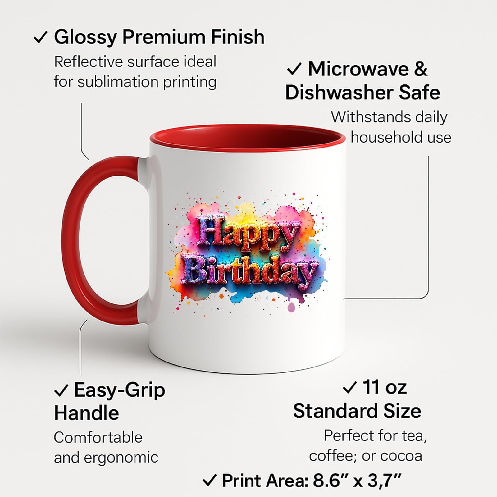 7bb2e5d8.jpg Happy Birthday Colour Handle Mug – product photo 2