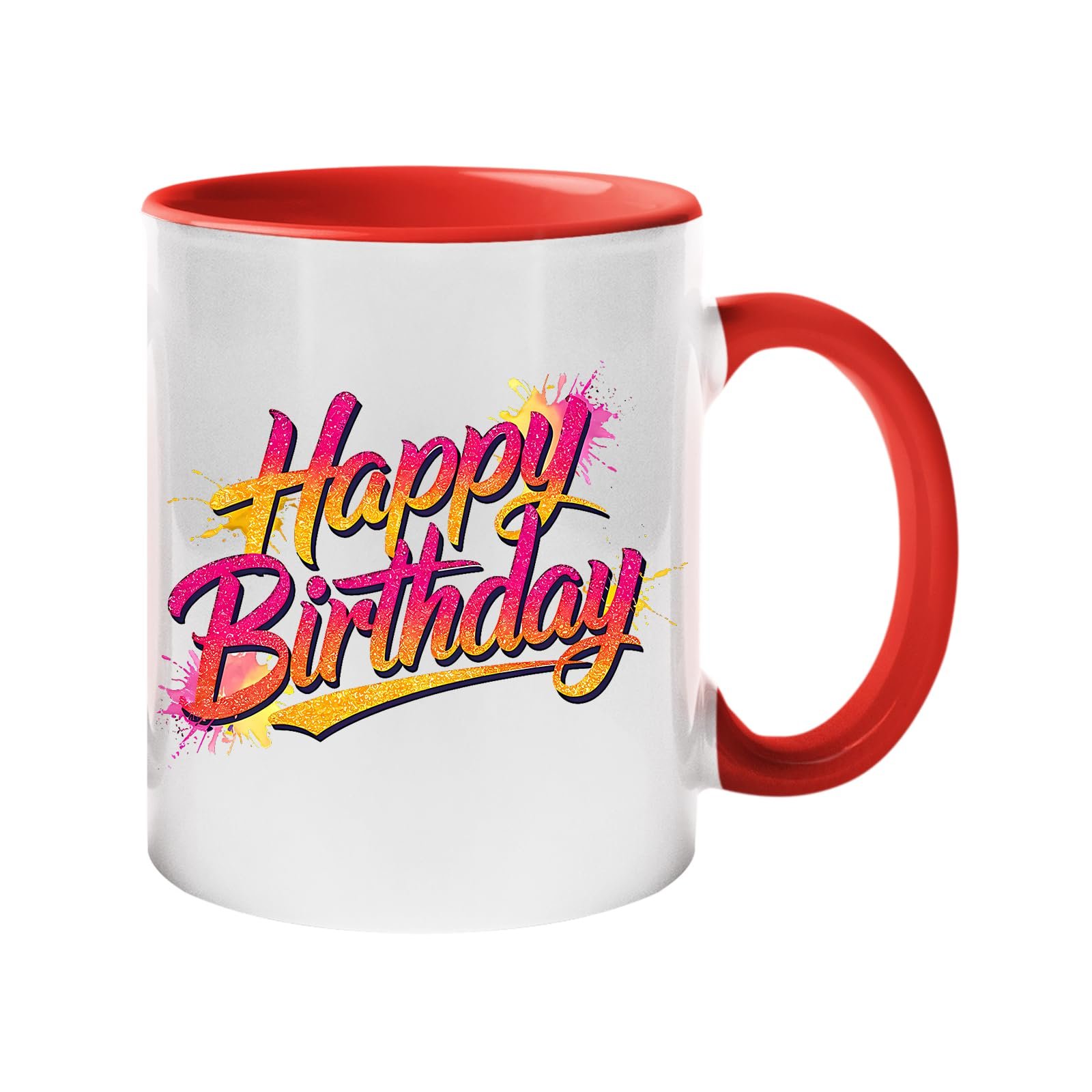 818f1159.jpg Happy Birthday Colour Handle Mug – product photo 10