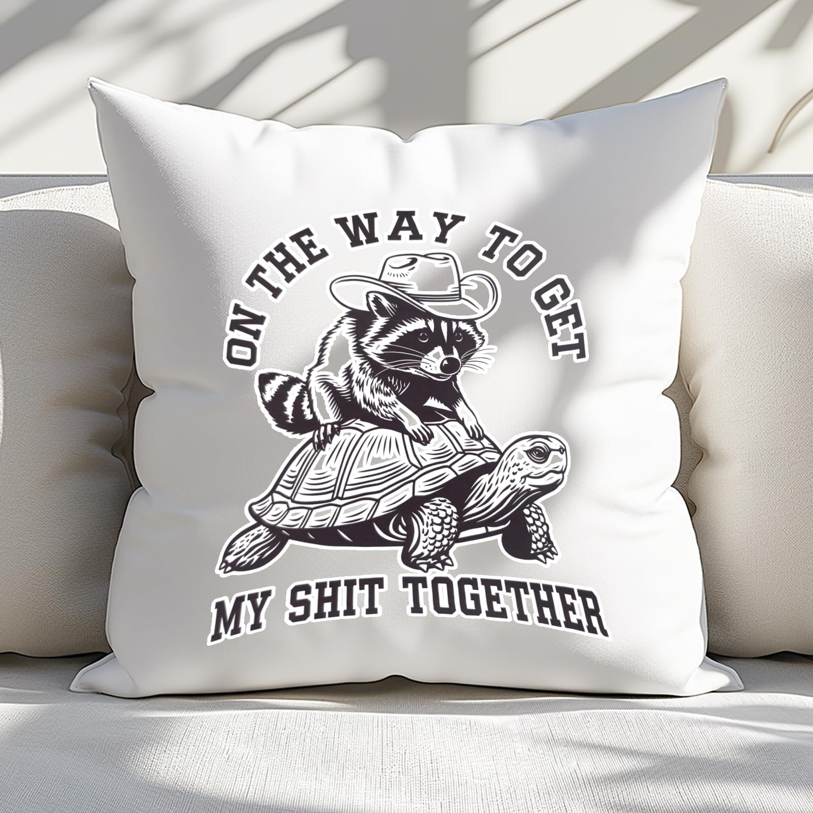 81bzpprkedl.jpg raccoon and tortoise cushion on a white sofa