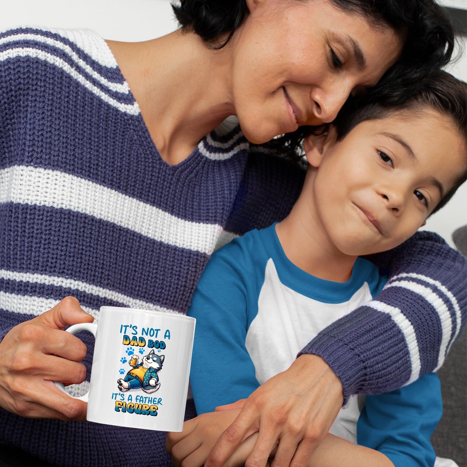 81ijyls21hl.jpg Mum and son with the Dad Bod husky mug