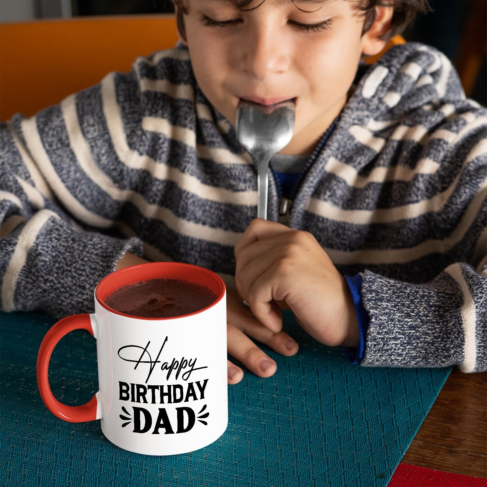 93670aa5.jpg Happy Birthday Dad Colour Handle Mug – product photo 8