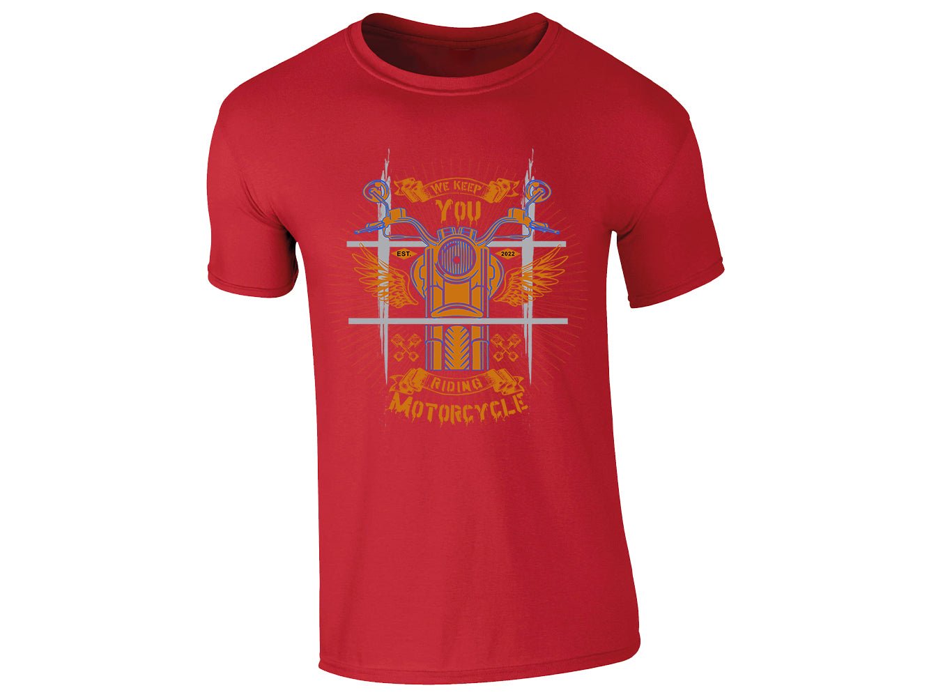 mentshirt red.jpg We Keep You Riding Motorcycle T-Shirt – product photo 6