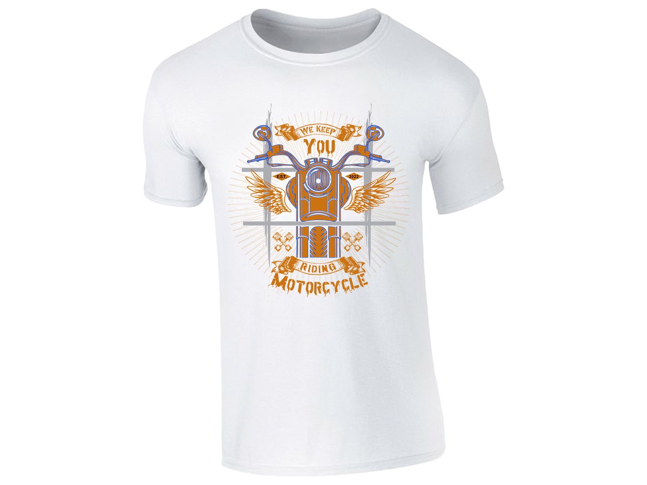 mentshirt white.jpg We Keep You Riding Motorcycle T-Shirt – product photo 3