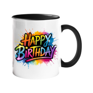 Happy Birthday Colour Handle Mug – main product photo