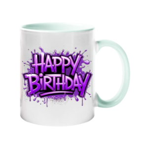 Happy Birthday Colour Handle Mug – main product photo