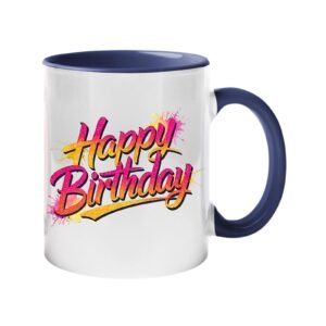 Happy Birthday Colour Handle Mug – main product photo