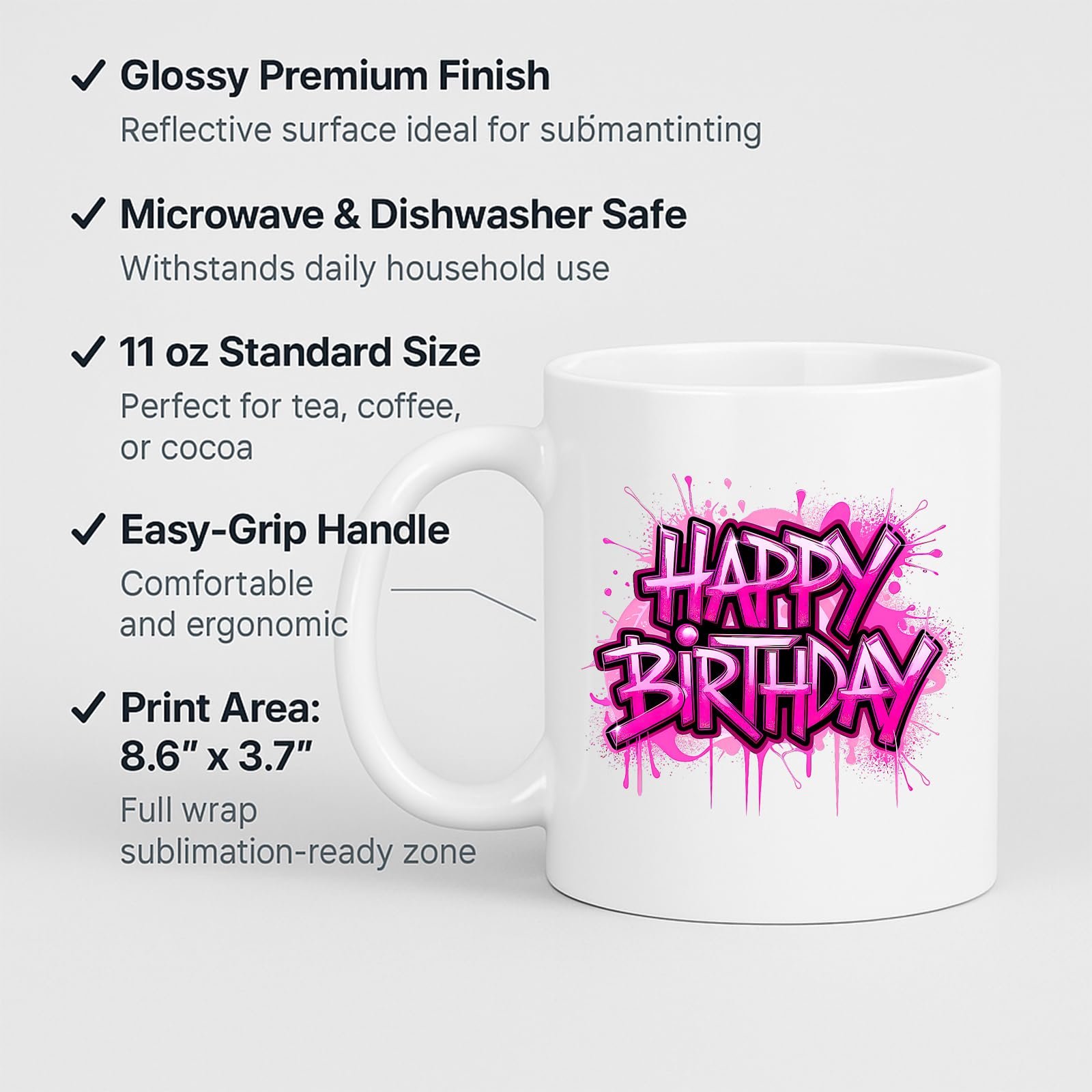 bca90901.jpg Happy Birthday Mug – product photo 2