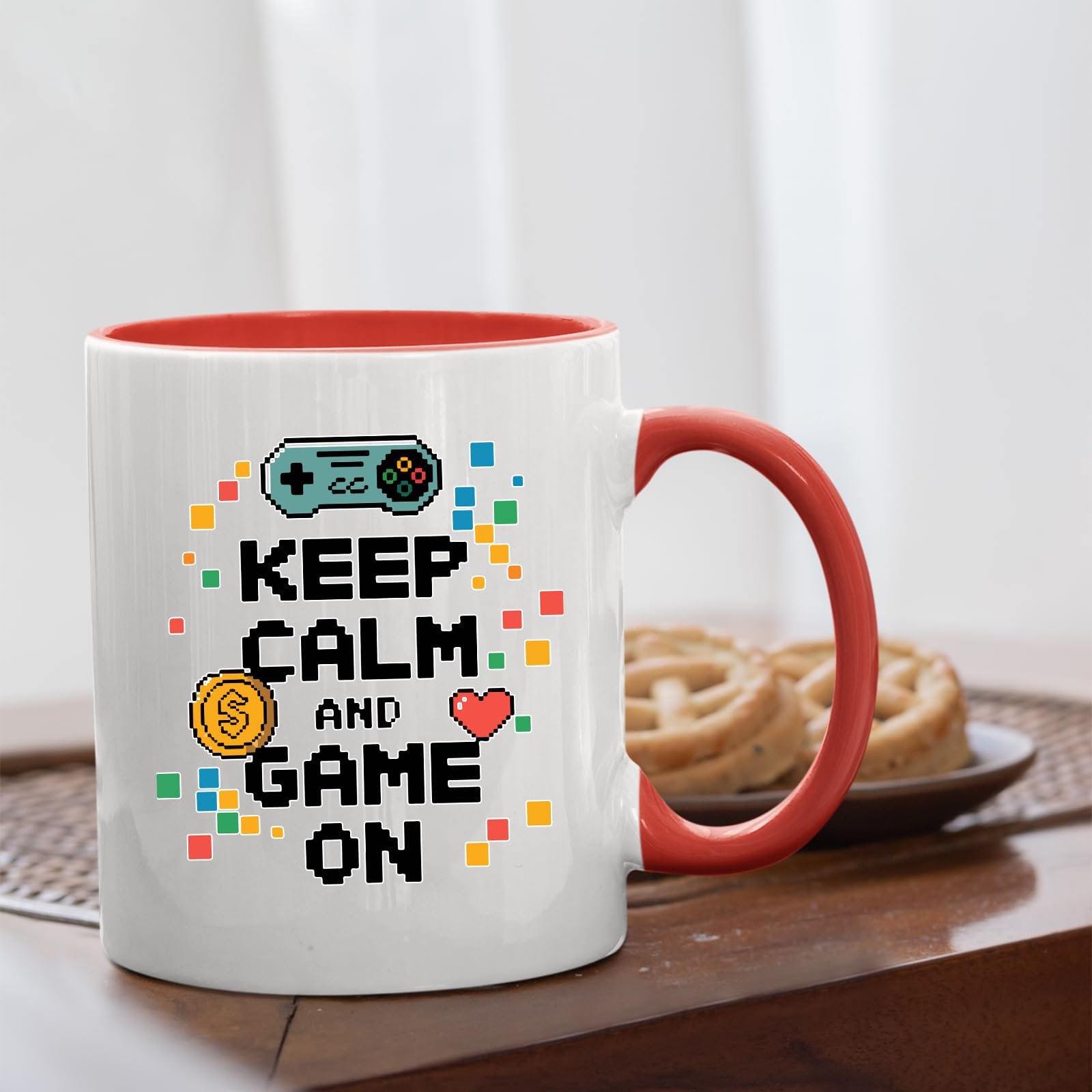 c32e3c7e.jpg Keep Calm and Game On Colour Handle Mug – product photo 7
