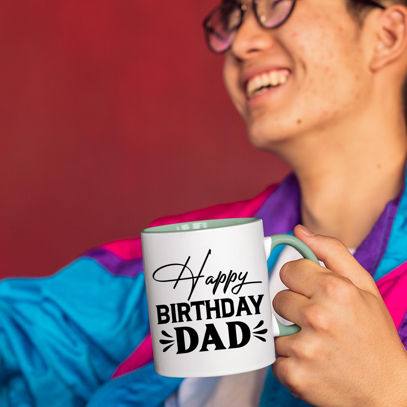 e05c77ba.jpg Happy Birthday Dad Colour Handle Mug – product photo 4