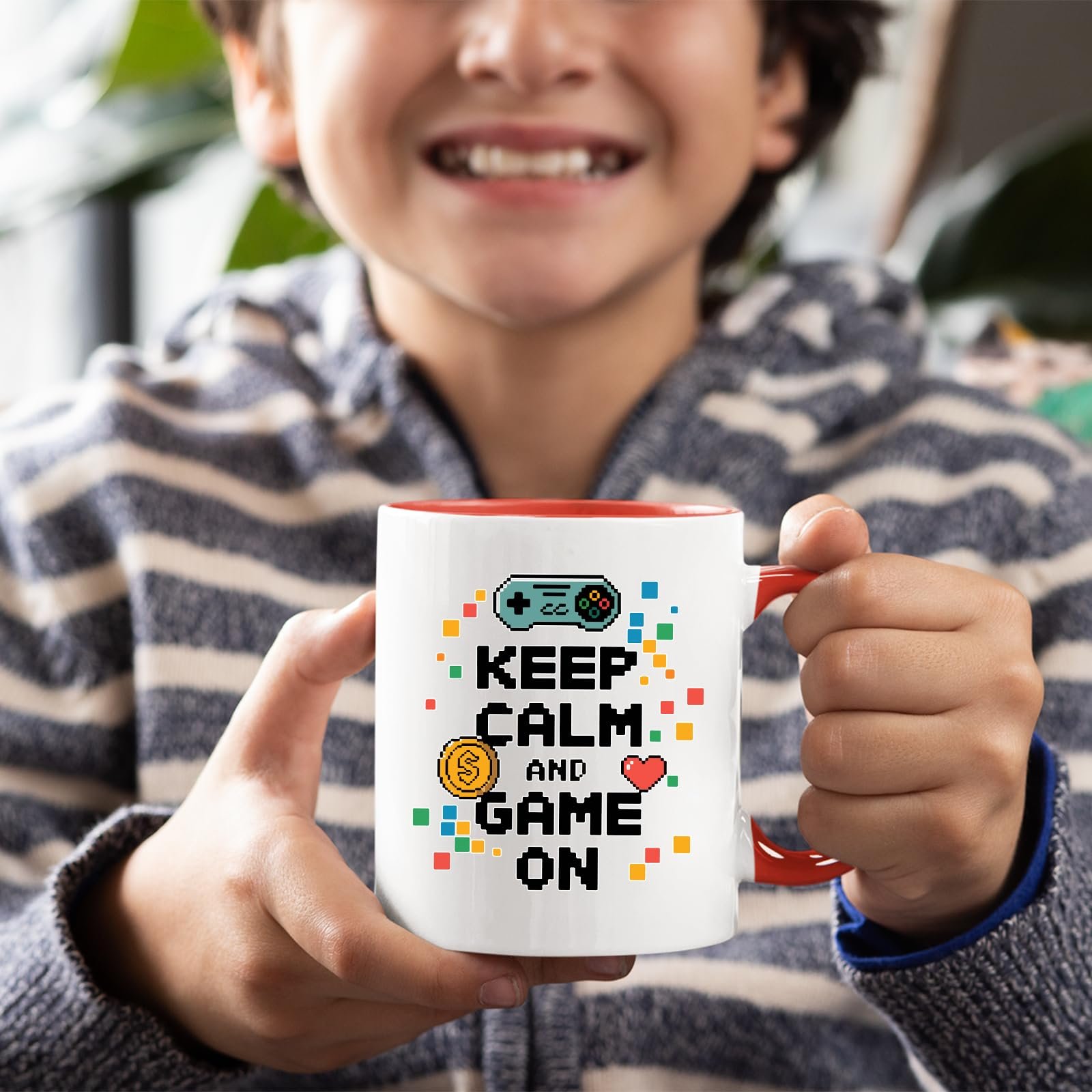 e33c17fa.jpg Keep Calm and Game On Colour Handle Mug – product photo 5