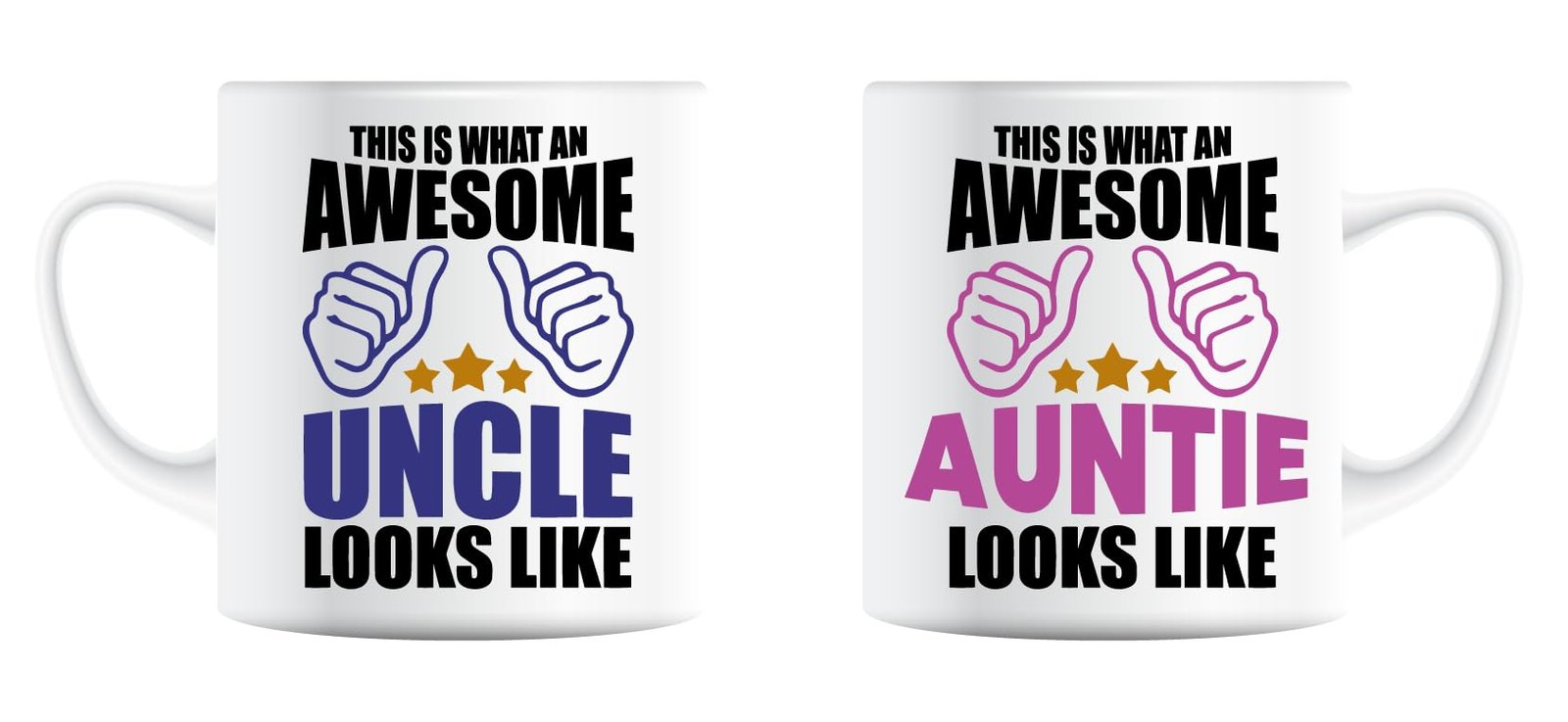 f30a221f.jpg Awesome Uncle and Awesome Auntie mugs side by side